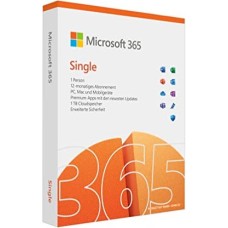 Microsoft 365 Single - 1 PC/MAC, 1 Year -  Box