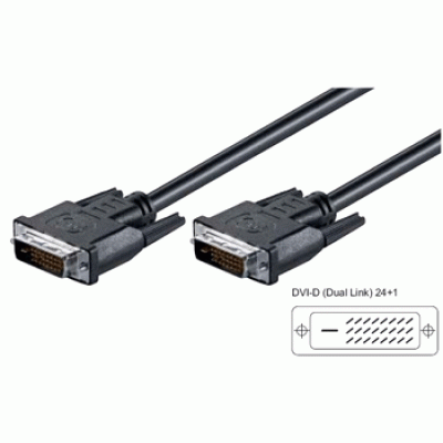 DVI Kabel, 5M, ST<>ST (DVI-D, 24+1)